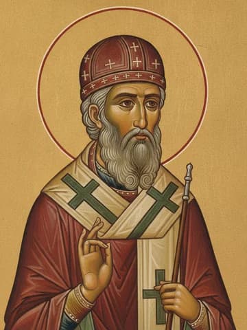 Illustration of Our Holy Father Dionysius the New of Zakinthos (1624)
