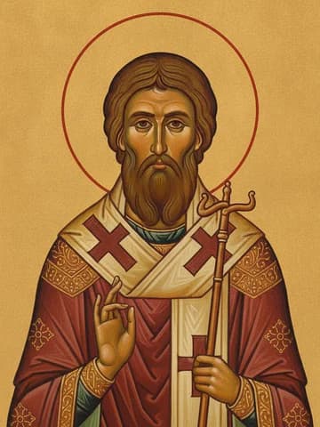 Illustration of Our Holy Father Lambert, Bishop of Maastricht (705)