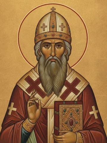 Illustration of Our Holy Father Macarius, Metropolitan of Moscow and All Russia (1563)