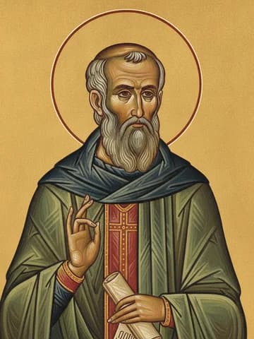 Illustration of Our Holy Father Procopius of Decapolis (9th c.)