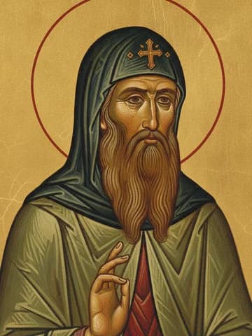 Illustration of Our Holy Father Sergius of Radonezh (1392)