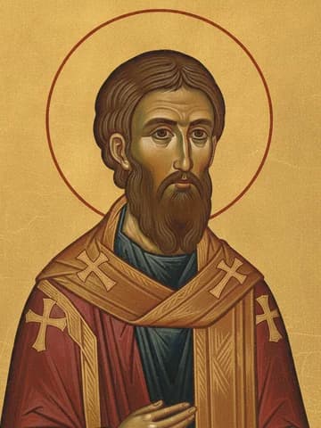 Illustration of Our Holy Father Stephen, Abbot of the Kiev Caves and Bishop of Vladimir (1094)