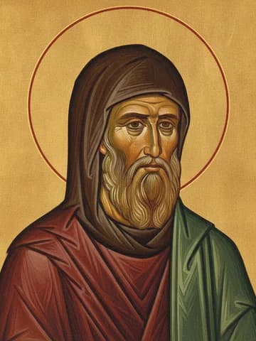 Illustration of Our Holy Godbearing Father Anthony the Great (356).