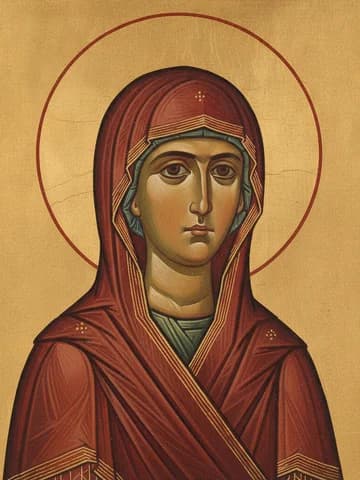 Illustration of Our Holy Mother Theodora of Salonica (879)
