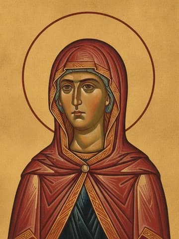 Illustration of Our Righteous Mother Euphrosyne (ca. 445)