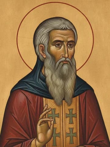 Illustration of Our Venerable Father Arsenios of Cappadocia, the Wonderworker (1924)