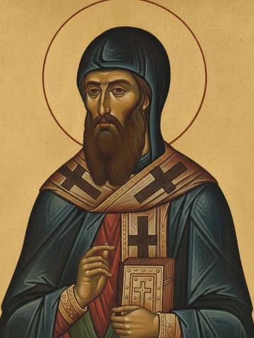 Illustration of Our Venerable Father Luke the New of Mount Stirion (ca. 950)