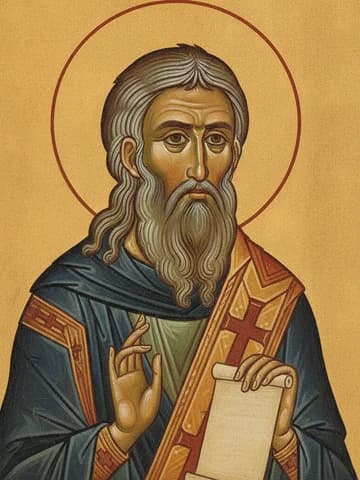 Illustration of Our Venerable, Godbearing Father Sabbas the Sanctified (533)
