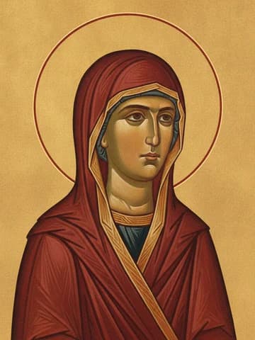 Illustration of Our Venerable Mother Domnica (Domnina) (ca. 474)