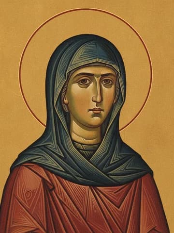 Illustration of Our Venerable Mother Philothea of Athens (1589)