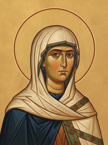 Illustration of Our Venerable Mother Syncletike (4th c.)