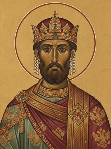 Illustration of Pious Emperor Theodosius the Great (395)