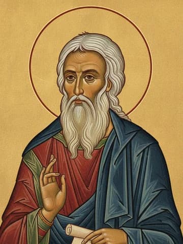 Illustration of Holy and Glorious Prophet Zacharias, Father of St John the Baptist