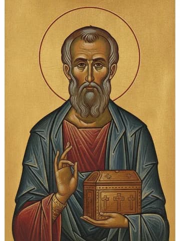Illustration of Return of the relics of the Apostle Bartholomew from Anastasiopolis to Lipari (6th c.)