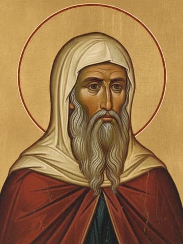 Illustration of Saint Macarius the Roman of Mesopotamia (?)