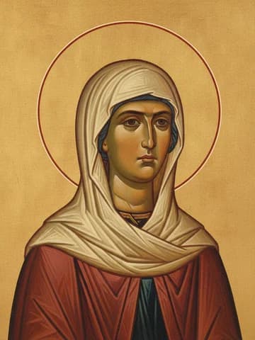 Illustration of Saint Thaïs the Repentant Harlot (4th c.)