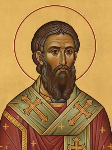 Illustration of Saint Triphyllius, bishop of Leucosia (Nicosia) in Cyprus (370)