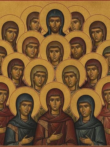 Illustration of Six Thousand Holy Martyrs in Georgia (1615)