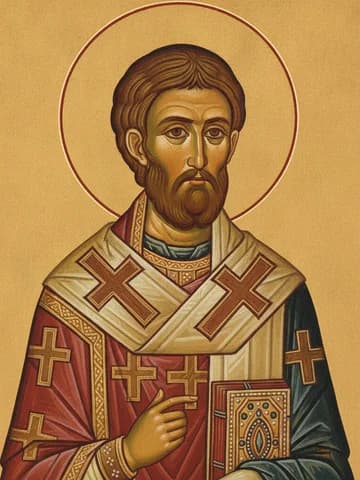 Illustration of St Abercius, Bishop of Hierapolis, Wonderworker and Equal to the Apostles (167)