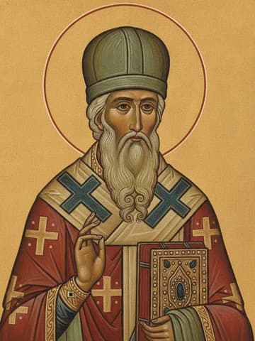 Illustration of St Alexis, metropolitan of Moscow and wonder-worker of all Russia (1378)
