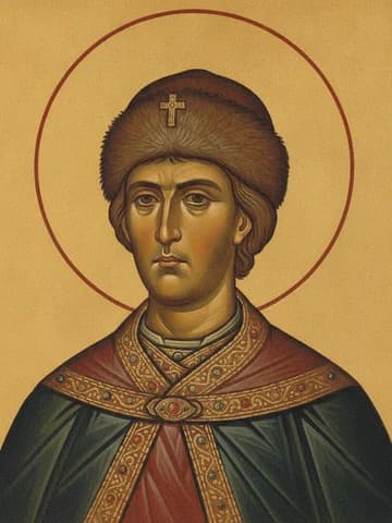 Illustration of St Alexander Nevsky (1263)