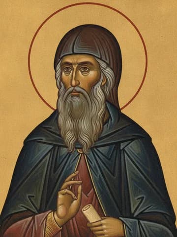 Illustration of St Anthony of the Kiev Caves (1073)