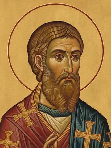 Illustration of St Basil the Confessor, bishop of Parium (ca. 760)