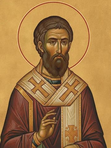 Illustration of St Cyril, archbishop of Jerusalem (386)