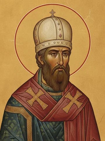 Illustration of St Euthymius, Bishop of Novgorod