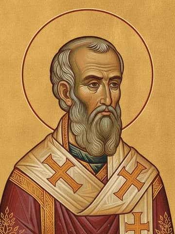 Illustration of St Eutychius, patriarch of Constantinople (582)