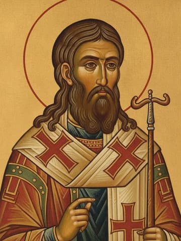 Illustration of Our Holy Father John, Archbishop of Novgorod (1185)