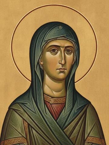 Illustration of St Macrina, grandmother of St Basil the Great (4th c.)