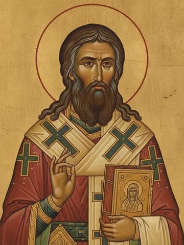Illustration of St Methodios, Patriarch of Constantinople (847)
