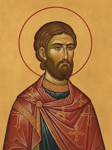 Illustration of Holy Grand Prince and Martyr Michael of Tver (1318)