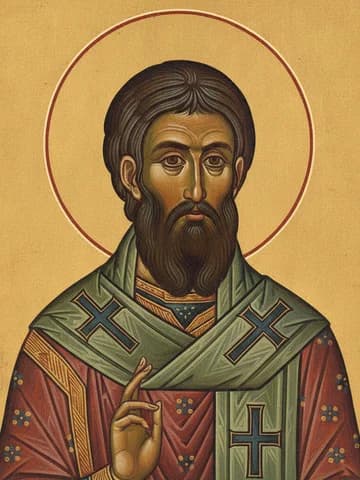 Illustration of St Michael the Confessor, bishop of Synnada (818)