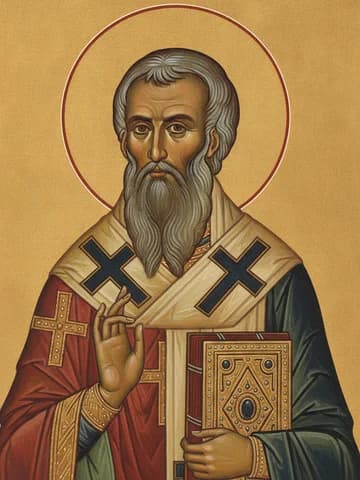 Illustration of St Nikephoros the Confessor, patriarch of Constantinople (829)