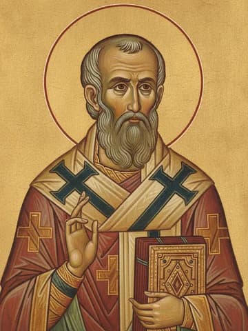 Illustration of St Nicetas the Confessor, bishop of Chalcedon (9th c.)
