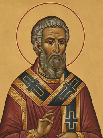 Illustration of Our Holy Father Parthenius, Bishop of Lampsacus (4th c.)