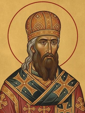 Illustration of St Photios, patriarch of Constantinople (891)