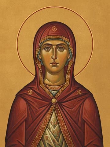 Illustration of St Procla, the wife of Pontius Pilate.