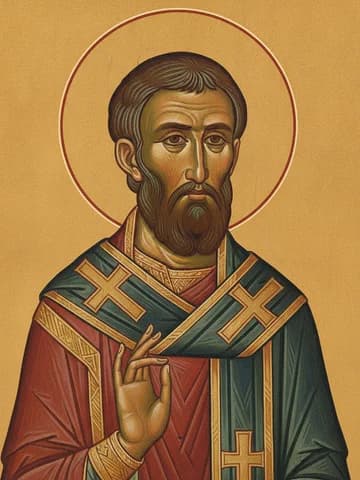 Illustration of St Sophronios, patriarch of Jerusalem (638)