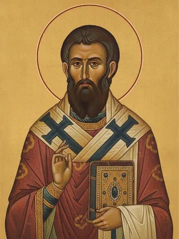 Illustration of St Tarasios, archbishop of Constantinople (806)