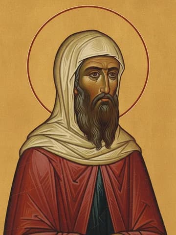 Illustration of Our Holy Father Theodore of Sykeon (613)