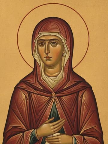 Illustration of St Theodota, Mother of Cosmas and Damian