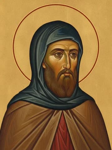 Illustration of St Zosimas, monk, of Palestine (523)