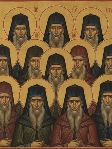 Illustration of the Holy Startsi of Optina Monastery
