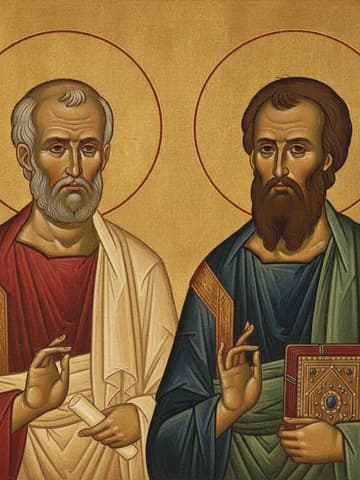 Illustration of The Holy, Glorious and All-praised Leaders of the Apostles, Peter and Paul