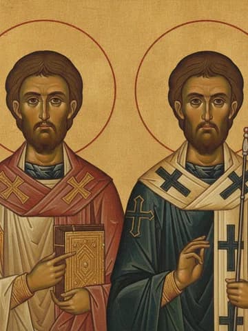 Illustration of Unc. Rel. Gurias of Kazan and Varsanuphy of Tver
