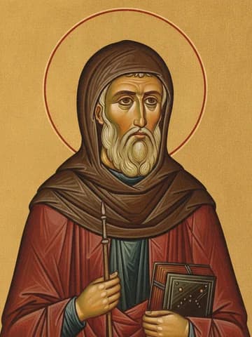 Illustration of St Benedict of Nursia, abbot (547)