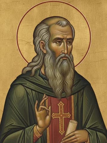 Illustration of St Cyriacus the Solitary (555/557)